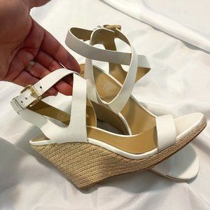Michael Kors White Platform Heels